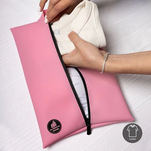 Bolsa Organizadora de Viagem em Silicone SBS Voyage - Tamanho M - Rosa - Image 3