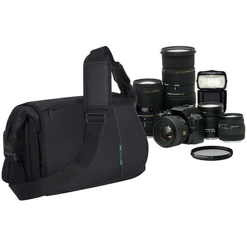 Bolsa Rivacase Green Mantis 7450 Messenger Bag - Preto - Image 2