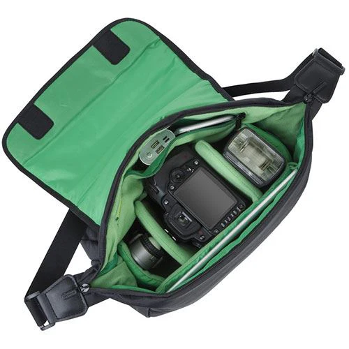 Bolsa Rivacase Green Mantis 7450 Messenger Bag - Preto - Image 5