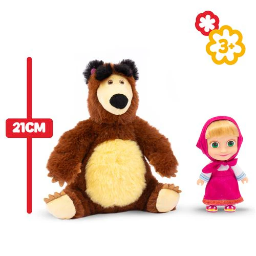 Boneca e Peluche Masha And The Bear - Famosa - Image 3