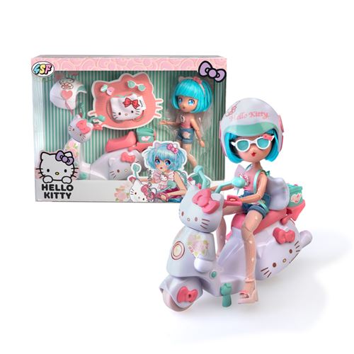 Boneca Hello Kitty com Acessórios - Pretty Pink Scooter - Famosa - Image 8