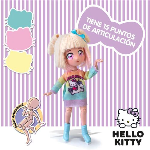 Boneca Hello Kitty - Manga Candy Unicorn - Famosa - Image 8