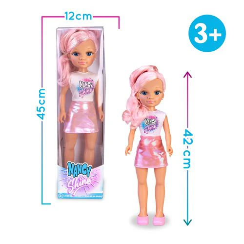 Boneca Nancy Shine - Pink - Famosa - Image 2