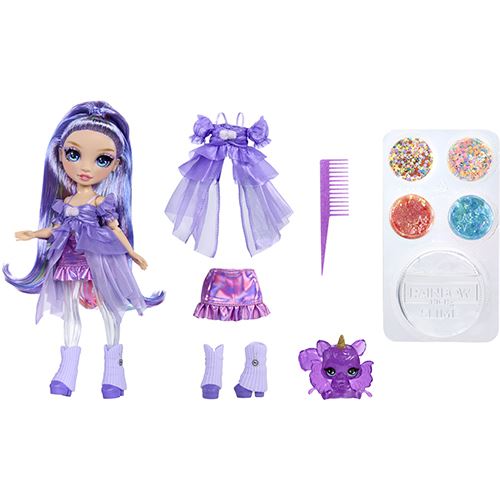 Boneca Rainbow High Shimmers com Slime: Violet - MGA Entertainment - Image 4