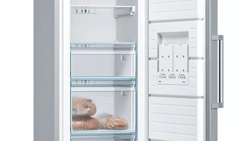 Arca Congeladora Vertical Bosch GSN36VIFP | 186x60x66 cm | 242 L | F | Aço inoxidável - Image 3