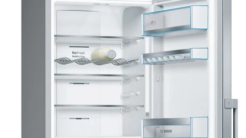 Frigorífico Combinado Bosch KGF39PIDP | 203x60x66 cm | 256 L | D | Aço inoxidável - Image 2