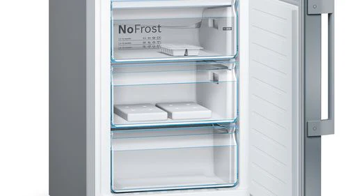 Frigorífico Combinado Bosch KGF39PIDP | 203x60x66 cm | 256 L | D | Aço inoxidável - Image 3