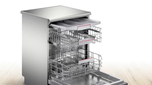 Máquina de Lavar Loiça Bosch SMS4ECI14E | 13 talheres | 60 cm | C | Prateado - Image 2
