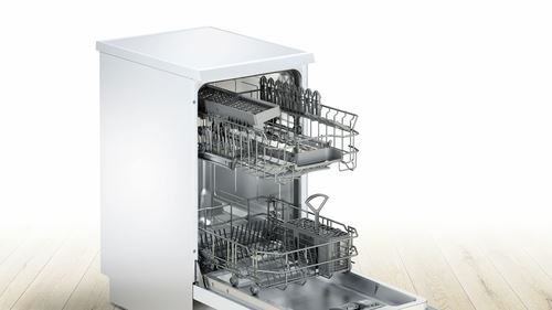 Máquina de Lavar Loiça Bosch SPS25CW05E | 9 talheres | 45 cm | F | Branco - Image 2