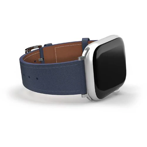 Bracelete Couro Puro Florence para Apple Watch 42/44/45/46/49mm - Azul Escuro - Image 2