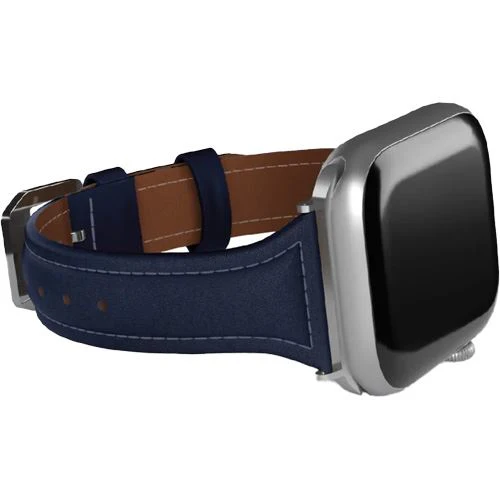 Bracelete Couro Puro Petite para Apple Watch 38/40/41 mm - Azul Escuro - Image 2