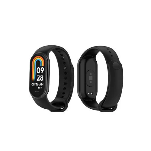 Bracelete em Silicone 4-OK Xiaomi Mi Band - Preta - Image 3