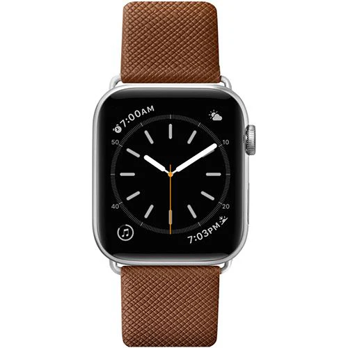 Bracelete Laut para Apple Watch 42-44-45 Leather - Castanho - Image 3