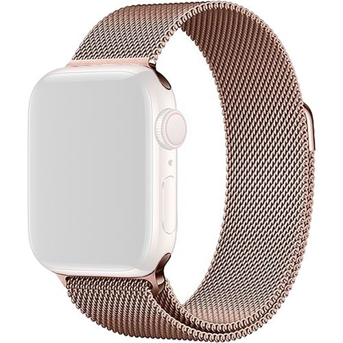 Bracelete Metal 4-OK para Apple Watch 42mm | 44mm | 45mm - Rosa Dourado