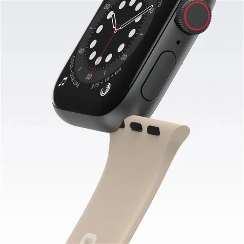 Bracelete Otterox All Day Comfort Antimicrobial para Apple Watch - Bege - Image 2