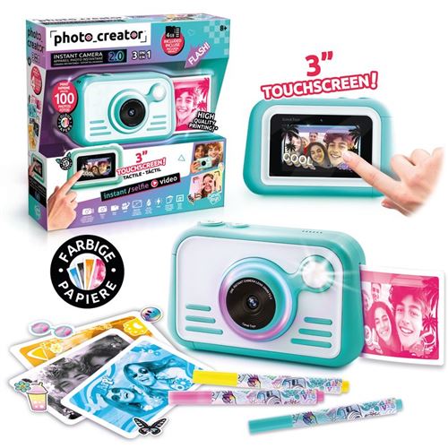 Câmera Instantanêa com Kit Papel Cor - 3 em 1 - Canal toys - Image 2