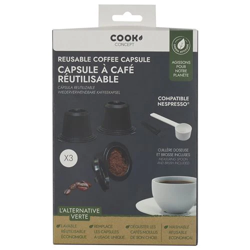 Cápsulas de Café Reutilizável  CMP Paris KA4556 para Máquinas de Café Nespresso x3Unids. - Image 6