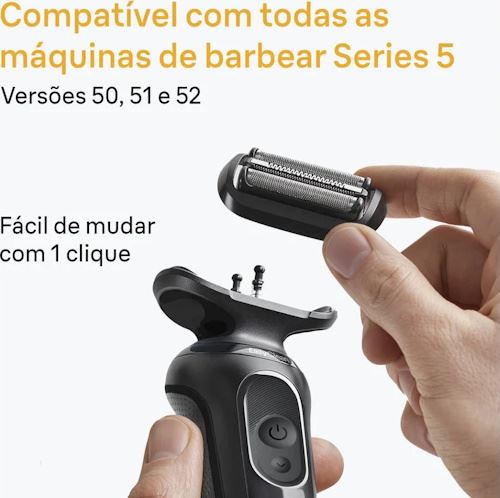 Cabeça Recarga para Máquina de Barbear Braun Series 5 54B - Image 2