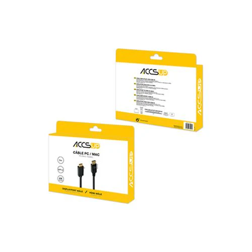 Cabo Accsup Dispaly Port para HDMI 3m - Preto - Image 2