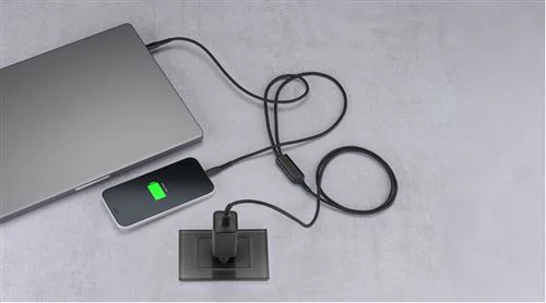 Cabo Duplo USB-C Cellularline Twin Charge Cable - 140W - 1.5m - Preto - Image 4