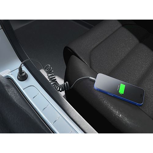 Cabo Espiral Cellularline Drive USB-C  1.2m - Preto - Image 2