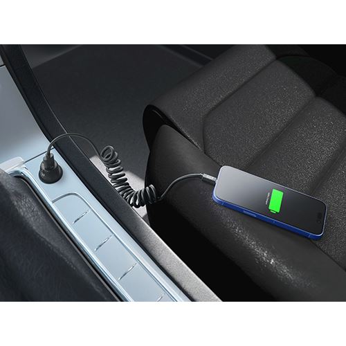 Cabo Espiral Cellularline Drive USB / USB-C  1.2m - Preto - Image 2