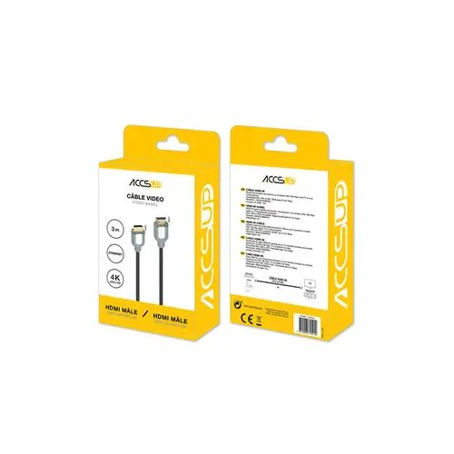 Cabo HDMI 2.0 UHD Accsup 3M - Preto - Image 2