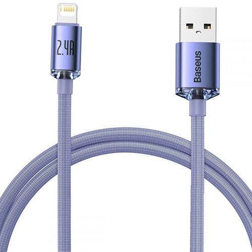 Cabo Lightning Baseus Crystal Shine - 2m - Roxo - Image 2