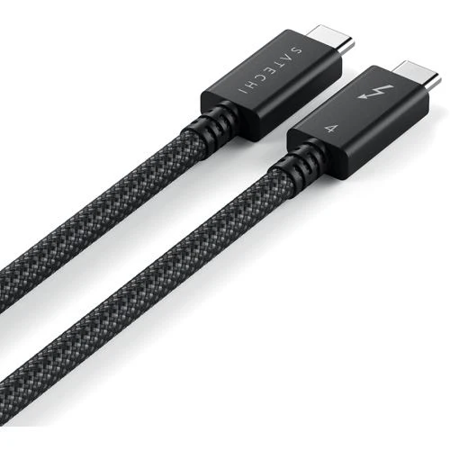 Cabo Satechi ST-YTB100K USB-C para USB-C com Thunderbolt 4 Pro 240W  1m - Image 3