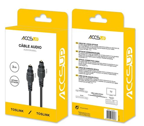 Cabo Ótico Accsup 3m - Preto - Image 2