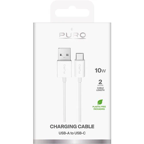 Cabo TPE Puro USB para USB-C 2m - Branco - Image 2
