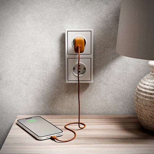 Cabo TPE USB-C Puro Icon 1.5m - Desert Sun - Image 7
