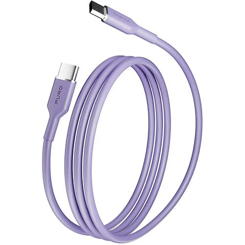 Cabo TPE USB-C Puro Icon 1.5m - Lavender Blue - Image 3