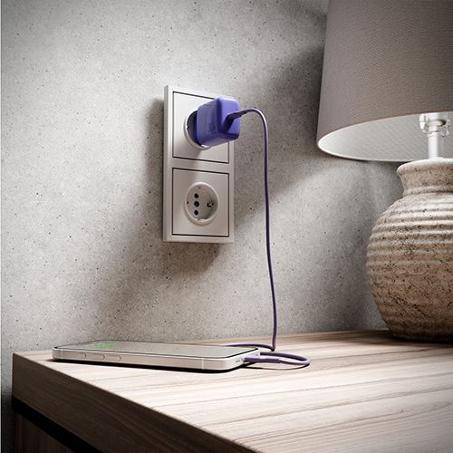 Cabo TPE USB-C Puro Icon 1.5m - Lavender Blue - Image 7