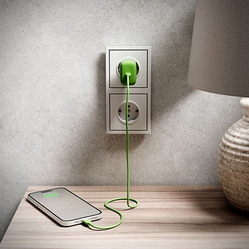 Cabo TPE USB-C Puro Icon 1.5m - Salted Lime - Image 7