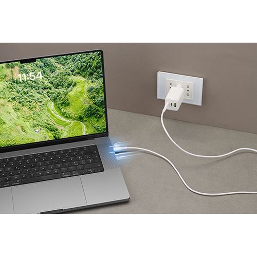 Cabo USB-C CellularLine 1.2m - Branco - Image 2