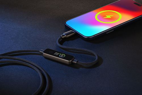 Cabo USB-C Cellularline 240W - 1.2m - Preto - Image 3