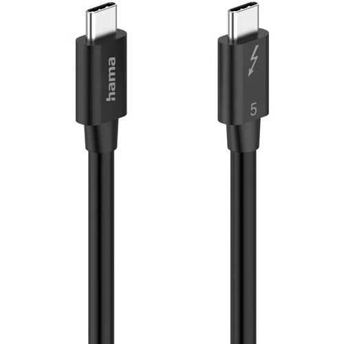 Cabo USB-C/ Thunderbolt 5 Hama 200796- 1m - Preto - Image 3