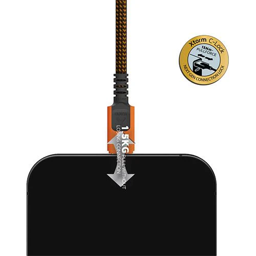 Cabo Xtorm CXX2003 Xtreme USB-A para USB-C 60W 1,5m - Laranja - Image 4