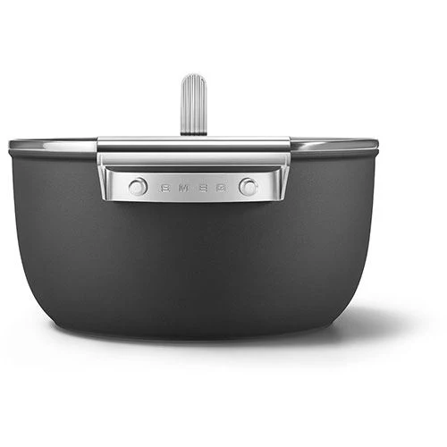 Caçarola Antiaderente Smeg Anni 50 CSF2412BLM | 24cm - Preto - Image 4