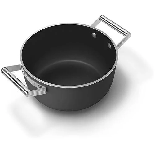 Caçarola Antiaderente Smeg Anni 50 CSF2412BLM | 24cm - Preto - Image 8