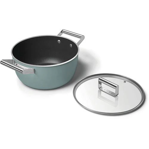 Caçarola Antiaderente Smeg Anni 50 CSF2412EGM | 24cm - Verde esmeralda - Image 10