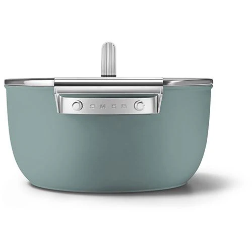 Caçarola Antiaderente Smeg Anni 50 CSF2412EGM | 24cm - Verde esmeralda - Image 3