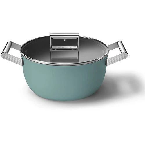Caçarola Antiaderente Smeg Anni 50 CSF2412EGM | 24cm - Verde esmeralda - Image 6