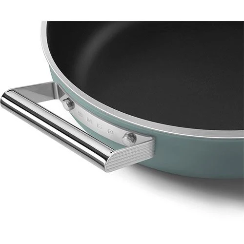 Caçarola Baixa Antiaderente Smeg Anni 50 DPF2812EGM | 28cm - Verde esmeralda - Image 5