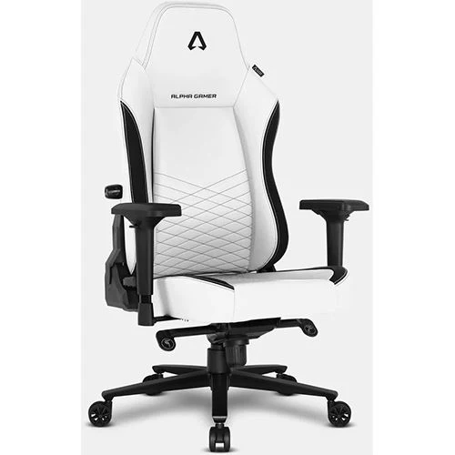 Cadeira Gaming Alpha Gamer Alegra Pele Sintética PU - Branco - Image 4