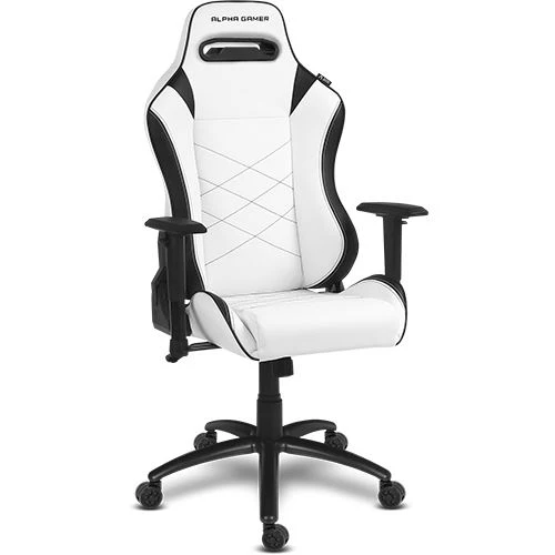Cadeira Gaming Alpha Gamer Atena - Branco/Preto - Image 2