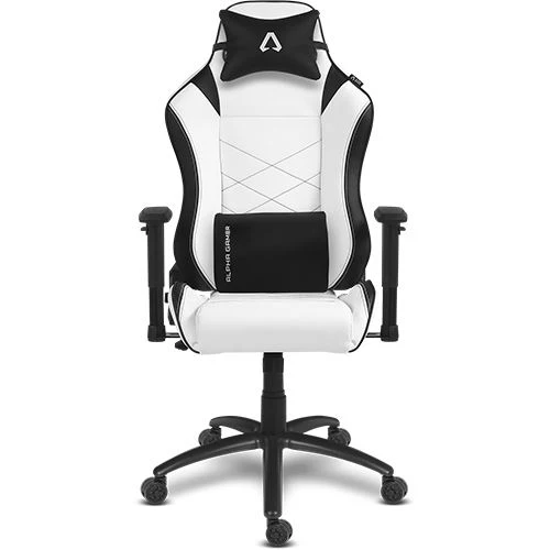 Cadeira Gaming Alpha Gamer Atena - Branco/Preto - Image 5