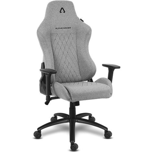 Cadeira Gaming Alpha Gamer Gaia V2 | Tecido - Cinzento Claro - Image 2