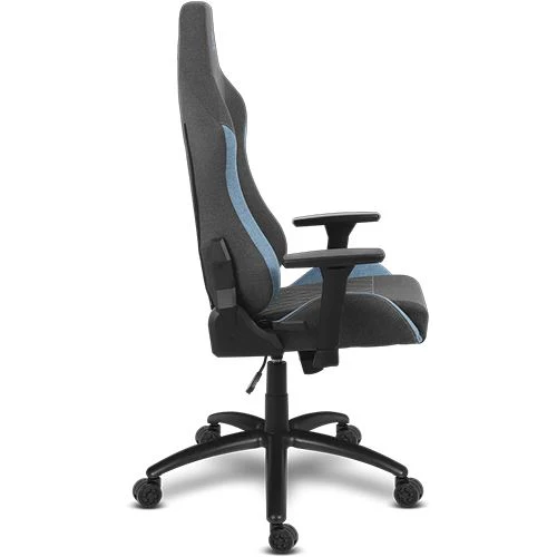Cadeira Gaming Alpha Gamer Gaia V2 | Tecido - Cinzento Escuro e Azul - Image 3